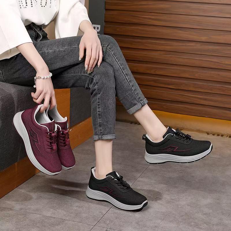 308 枣红/黑色 女 太赫兹益康健步鞋